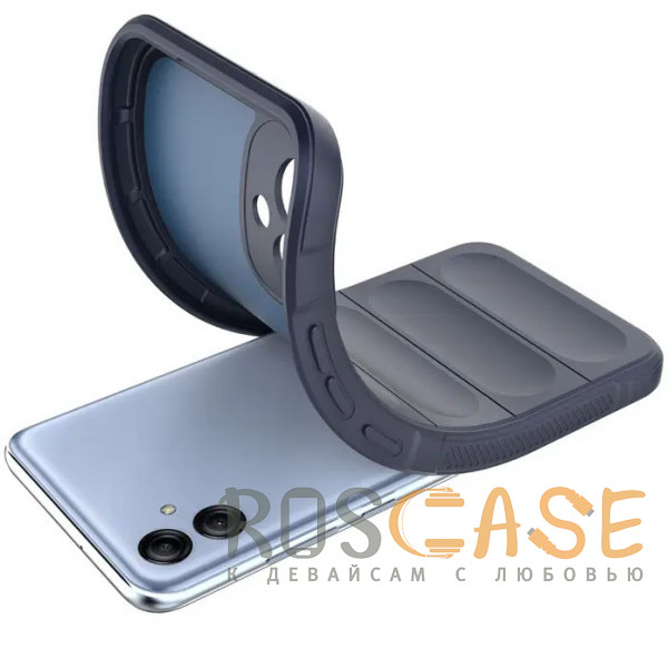 Фотография Темно-синий Flex Silicone | Противоударный чехол для Samsung Galaxy A04e 4G с защитой камеры и микрофиброй