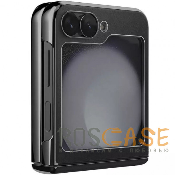 Фото Черный Nillkin CamShield Leather | Чехол из Premium экокожи для Samsung Galaxy Z Flip 7 FE / Z Flip 6