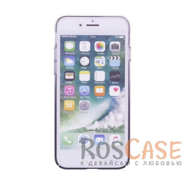 Фотография Фиолетовый Блестящая прозрачная накладка Baseus Glaze Ultrathin из тонкого пластика с бензиновым отливом и градиентной расцветкой для Apple iPhone 7 / 8 (4.7")