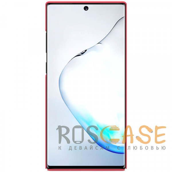 Фотография Красный Nillkin Super Frosted Shield | Матовый чехол для Samsung Galaxy Note 10 Plus