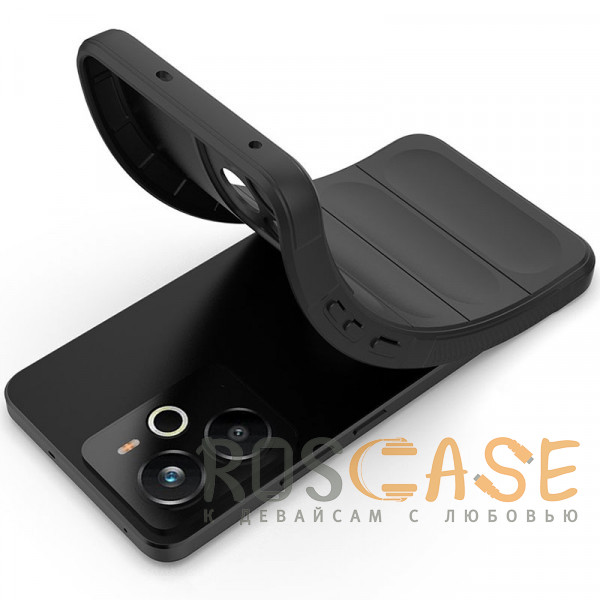 Фотография Черный Flex Silicone | Противоударный чехол для Realme 14 5G с защитой камеры и микрофиброй