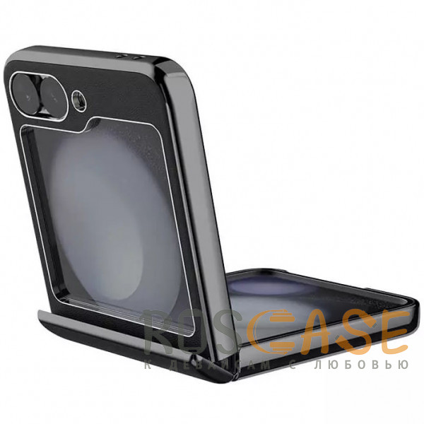 Фотография Черный Nillkin CamShield Leather | Чехол из Premium экокожи для Samsung Galaxy Z Flip 7 FE / Z Flip 6