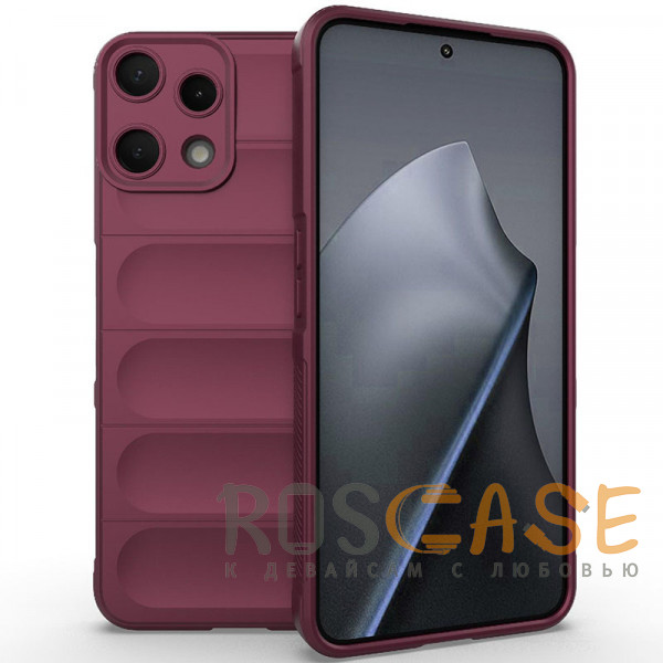 Фото Бордовый Flex Silicone | Противоударaный чехол для Nothing Phone 3a Lite с защитой камеры и микрофиброй