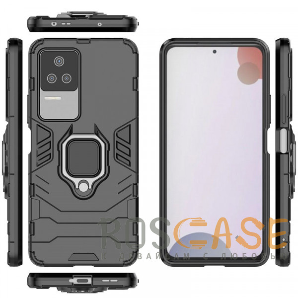 Фото Черный Transformer Ring | Противоударный чехол под магнитный держатель для Xiaomi Redmi K50 / K50 Pro