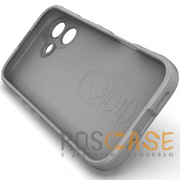 Изображение Серый Flex Silicone | Противоударный чехол для iPhone 17 с защитой камеры и микрофиброй