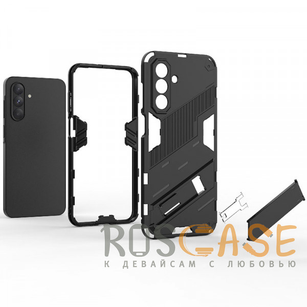 Фото Голубой Megatron | Противоударный чехол-подставка для Samsung Galaxy A26 5G с защитой камеры