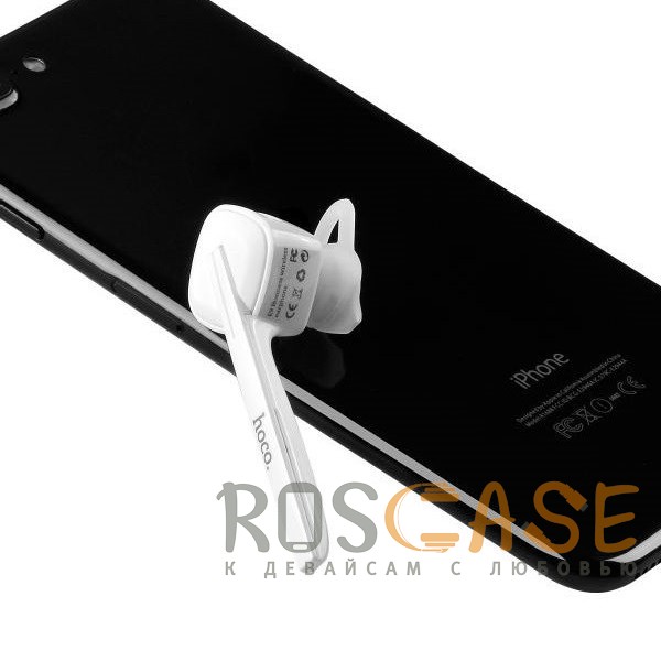 Фотография Белый HOCO E9 | Беспроводная Bluetooth гарнитура для телефона с функцией шумоподавления