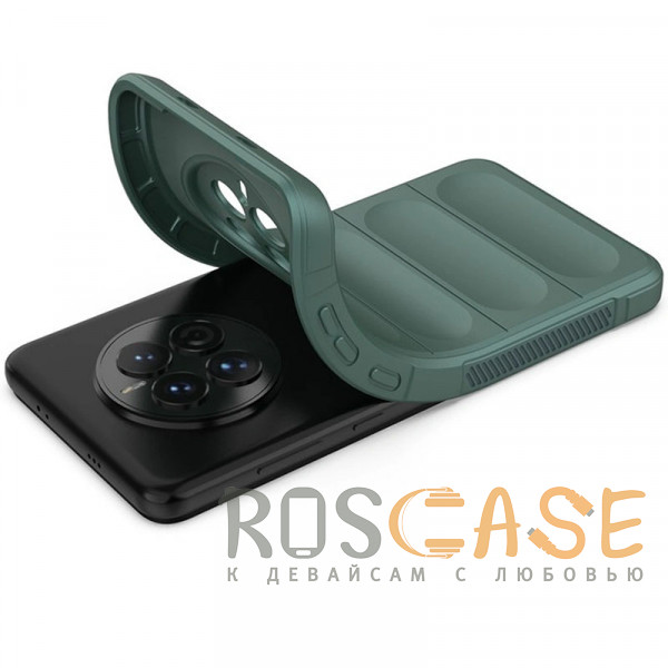 Фотография Зеленый Flex Silicone | Противоударный чехол для Huawei Mate 50 / 50E с защитой камеры и микрофиброй
