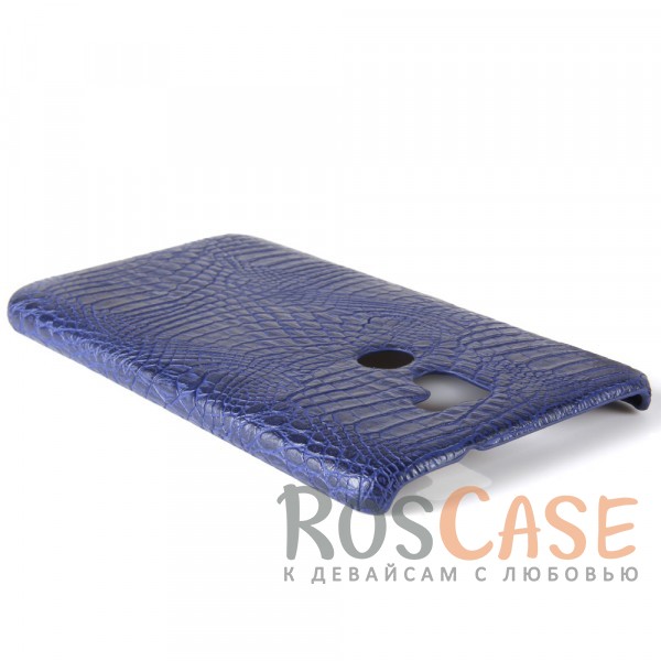 Изображение Синий Стильный защитный чехол-накладка с текстурой крокодиловой кожи для Xiaomi Mi 5s Plus