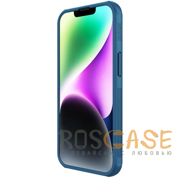 Фото Синий Nillkin Super Frosted Shield Pro | Матовый чехол из пластика и ТПУ для iPhone 13 / 14