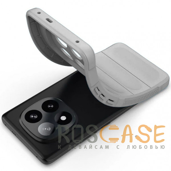 Фотография Серый Flex Silicone | Противоударный чехол для Xiaomi Redmi Note 14 Pro 4G с защитой камеры и микрофиброй