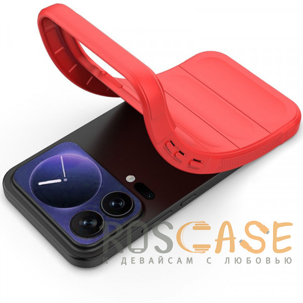 Фотография Красный Flex Silicone | Противоударный чехол для Xiaomi Mi 17 Pro Max с защитой камеры и микрофиброй