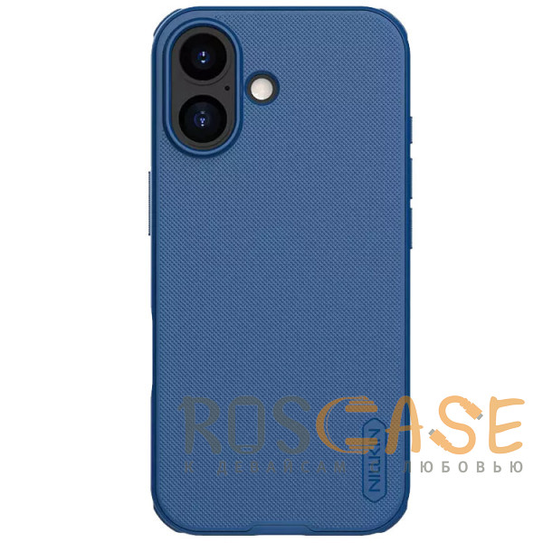 Фото Синий Nillkin Super Frosted Shield Pro | Матовый чехол из пластика и ТПУ для iPhone 17