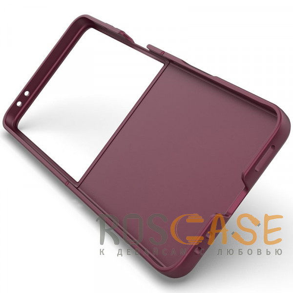 Изображение Бордовый Flex Matte | Пластиковый чехол с Soft Touch покрытием для Samsung Galaxy Z Flip 8