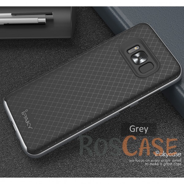 Фотография Черный / Серый iPaky Hybrid | Противоударный чехол для Samsung G950 Galaxy S8