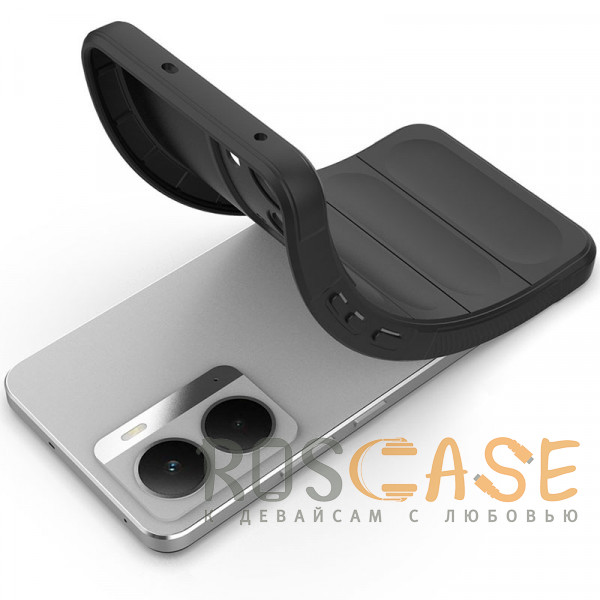 Фотография Черный Flex Silicone | Противоударный чехол для Realme P3 5G / Neo 7X с защитой камеры и микрофиброй