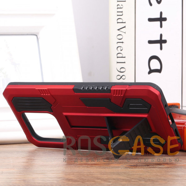 Изображение Красный Ironhide | Противоударный чехол-подставка для Xiaomi Redmi 10C