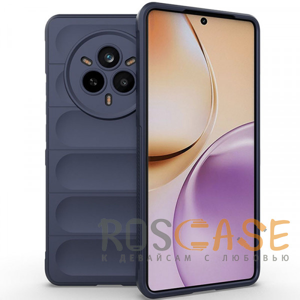 Фото Темно-синий Flex Silicone | Противоударный чехол для Realme 14 Pro 5G с защитой камеры и микрофиброй