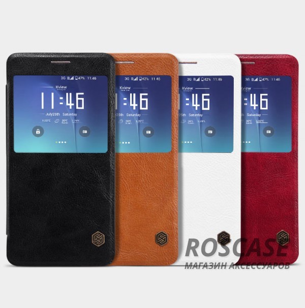фото кожаный чехол (книжка) Nillkin Qin Series для Samsung Galaxy Note 5