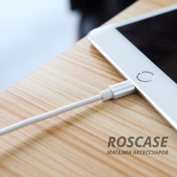 Фотография Золотой / Gold ROCK Metal Charge | Кабель Lightning для Apple iPhone 5/5s/5c/SE/6/6 Plus/6s/6s Plus /7/7 Plus 1m