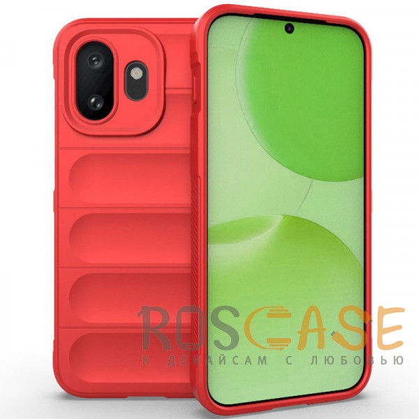 Фото Красный Flex Silicone | Противоударный чехол для OnePlus 15T с защитой камеры и микрофиброй