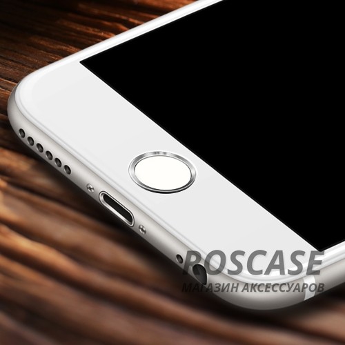 Фотография Серебряный / Silver Rock Touch ID Button | Наклейка на кнопку для Apple iPhone 5S/SE/6/6S/6+/6S+