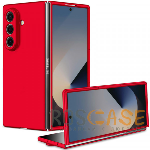 Фото Красный Matte Shield | Тонкий матовый пластиковый чехол для Samsung Galaxy Z Fold 7