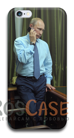 Фото В кабинете Пластиковый чехол RosCase "Путин" для iPhone 4/4S