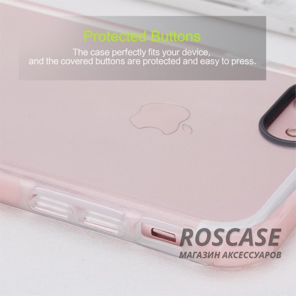 Фотография Розовый / Transparent pink Rock Guard | Чехол для Apple iPhone 7 / 8 (4.7") с цветной окантовкой