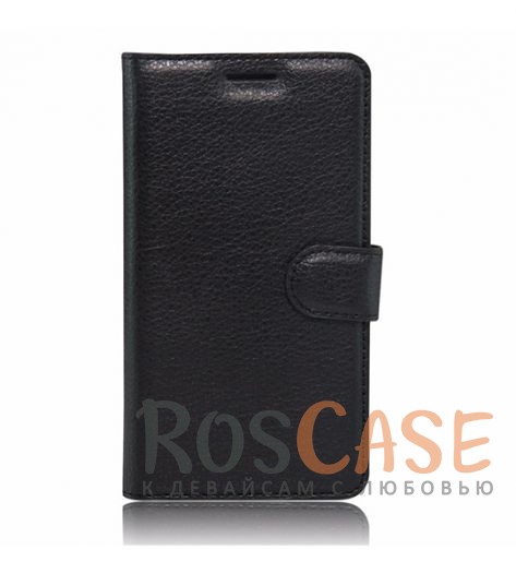 Фото Черный Wallet | Кожаный чехол-кошелек с внутренними карманами для Meizu M3 Note