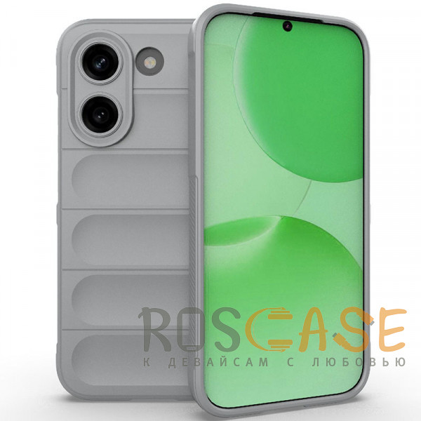 Фото Серый Flex Silicone | Противоударный чехол для Poco X8 Pro / Xiaomi Turbo 5 с защитой камеры