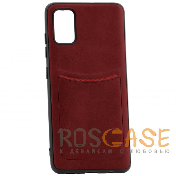 Фото Красный iLevel | Чехол с кожаным покрытием и карманом для Samsung Galaxy S20 Plus