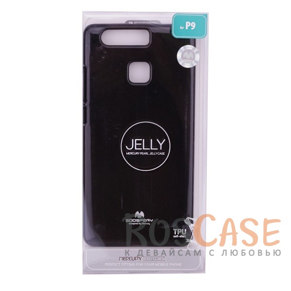 Фотография Черный Mercury Jelly Pearl Color | Яркий силиконовый чехол для для Huawei P9