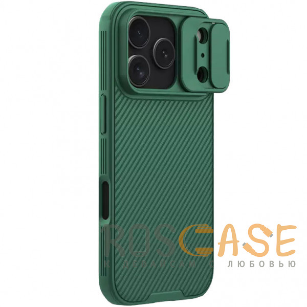 Фотография Зеленый Nillkin CamShield Pro | Чехол из пластика и TPU с защитой камеры для iPhone 17 Pro