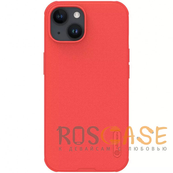 Фото Красный Nillkin Super Frosted Shield Pro | Матовый чехол из пластика и ТПУ для iPhone 15
