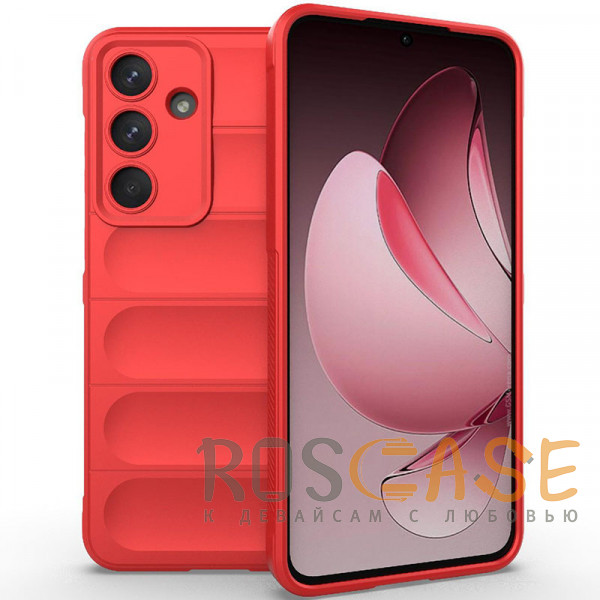 Фото Красный Flex Silicone | Противоударный чехол для Samsung Galaxy S25 FE с защитой камеры и микрофиброй