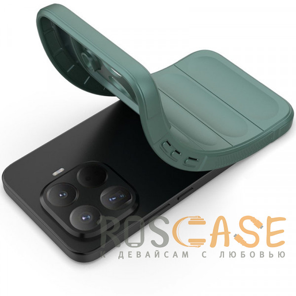Фотография Зеленый Flex Silicone | Противоударный чехол для Xiaomi Mi 15T Pro с защитой камеры и микрофиброй