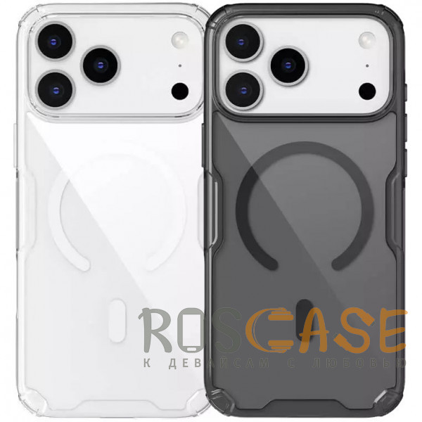 Фото Nillkin Nature PRO Magnetic | Прозрачный силиконовый чехол для магнитной зарядки для iPhone 17 Pro Max