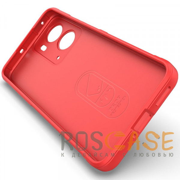 Изображение Красный Flex Silicone | Противоударный чехол для Realme P3 5G / Neo 7X с защитой камеры и микрофиброй