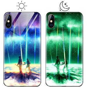 Светящийся в темноте чехол  для iPhone X