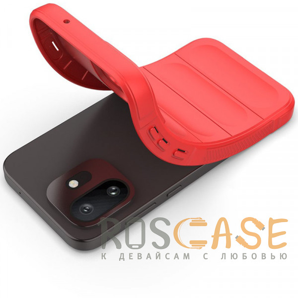 Фотография Красный Flex Silicone | Противоударный чехол для OnePlus 15T с защитой камеры и микрофиброй