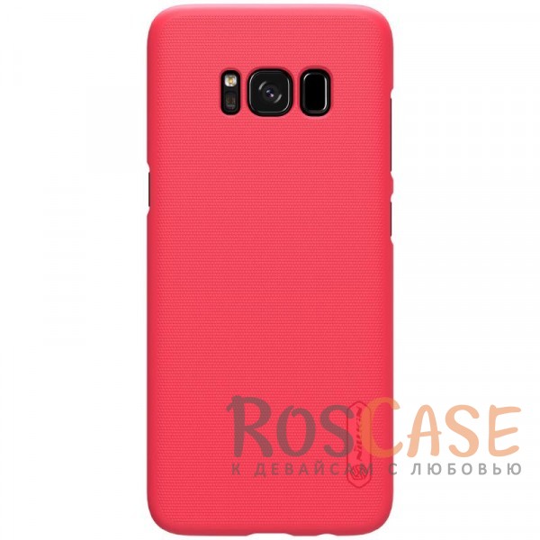 Фотография Красный Nillkin Super Frosted Shield | Матовый чехол для Samsung G955 Galaxy S8 Plus