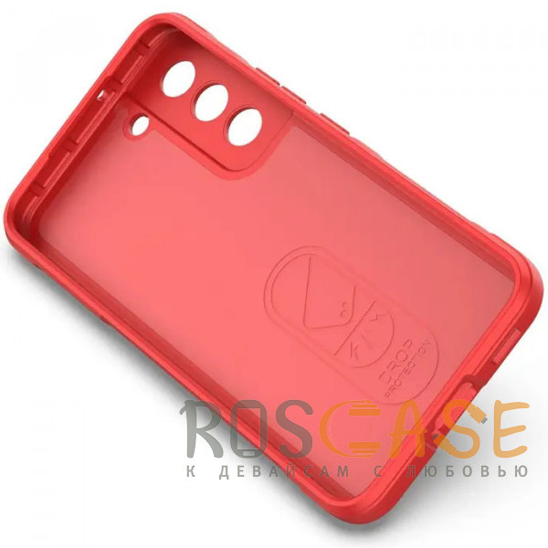 Изображение Красный Flex Silicone | Противоударный чехол для Samsung Galaxy S22 Plus с защитой камеры и микрофиброй