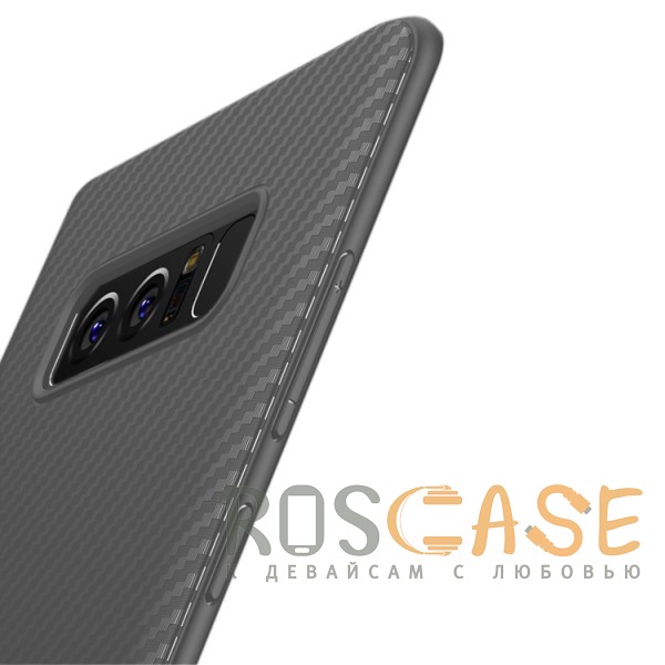 Изображение Серый iPaky Musy | Ультратонкий чехол для Samsung Galaxy Note 8 с карбоновым покрытием