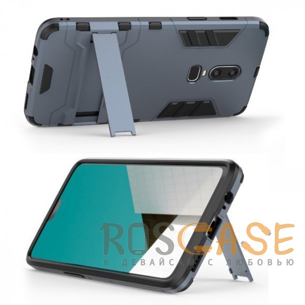 Изображение Серый / Metal slate Transformer | Противоударный чехол для OnePlus 6 с мощной защитой корпуса