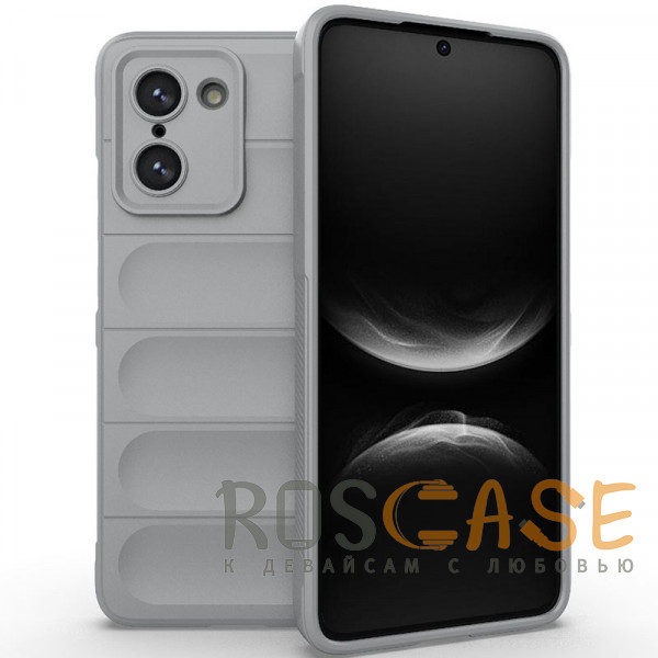 Фото Серый Flex Silicone | Противоударный чехол для OnePlus Nord CE 5 5G / CE5 с защитой камеры и микрофиброй