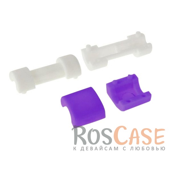 Фотография Фиолетовый Цветной протектор с защитой от перелома для кабеля