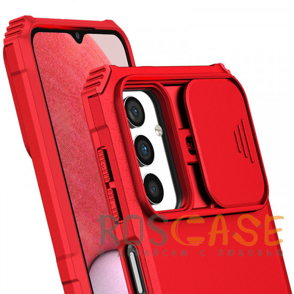 Изображение Красный CamShield Holder | Противоударный чехол-подставка для Samsung Galaxy A13 / A04s с защитой камеры