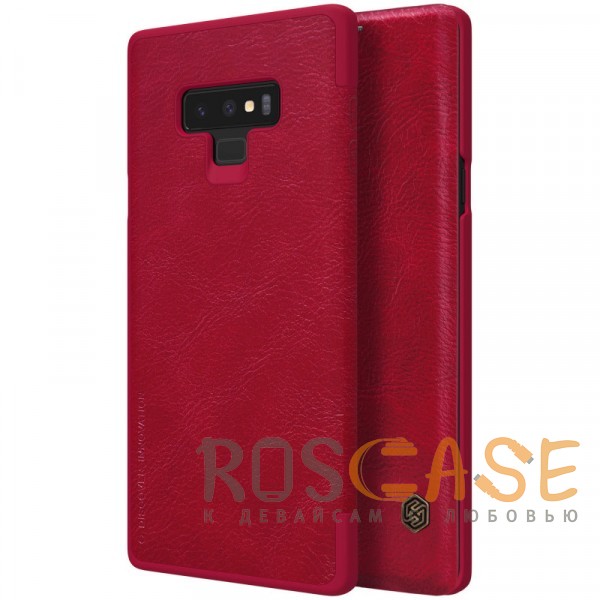 Фото Красный Nillkin Qin | Чехол-книжка из Premium экокожи для Samsung Galaxy Note 9