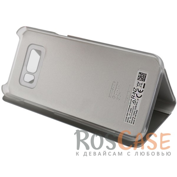 Фотография Серебряный / Silver Чехол-книжка Clear View Standing Cover с прозрачной обложкой и функцией подставки для Samsung G955 Galaxy S8 Plus